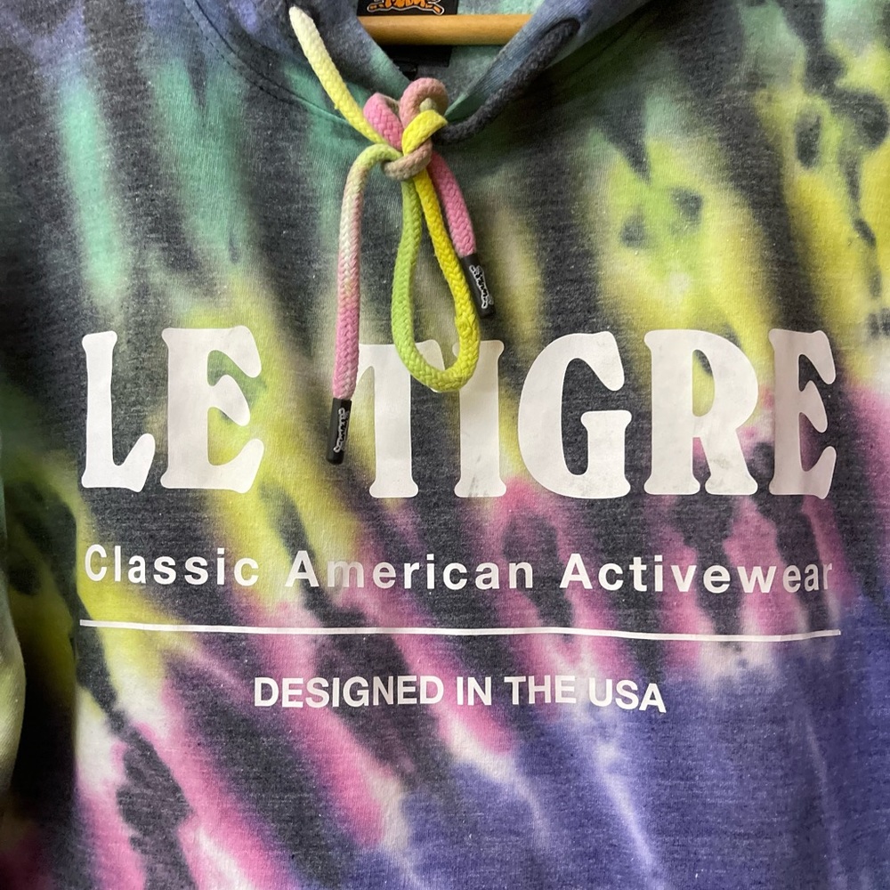 Le Tigre Women’s Tie-Dye Hoodie Size Small‎ - Picture 5 of 5